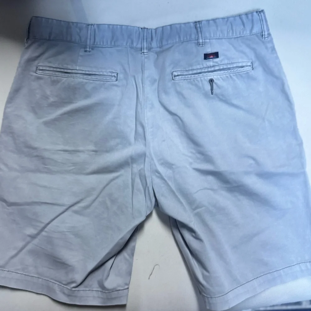 Faherty Light Gray Flat Front Shorts
